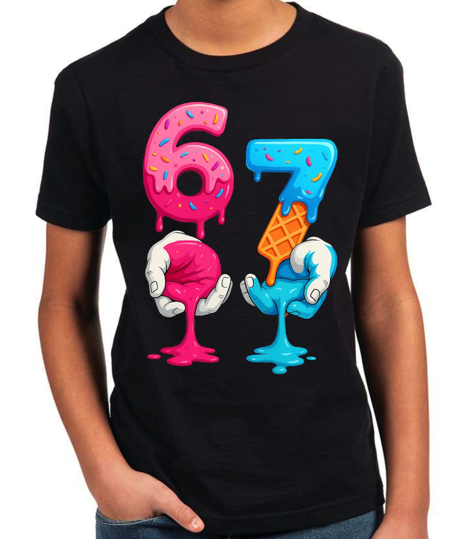 6-7 Dripping Hands Tee