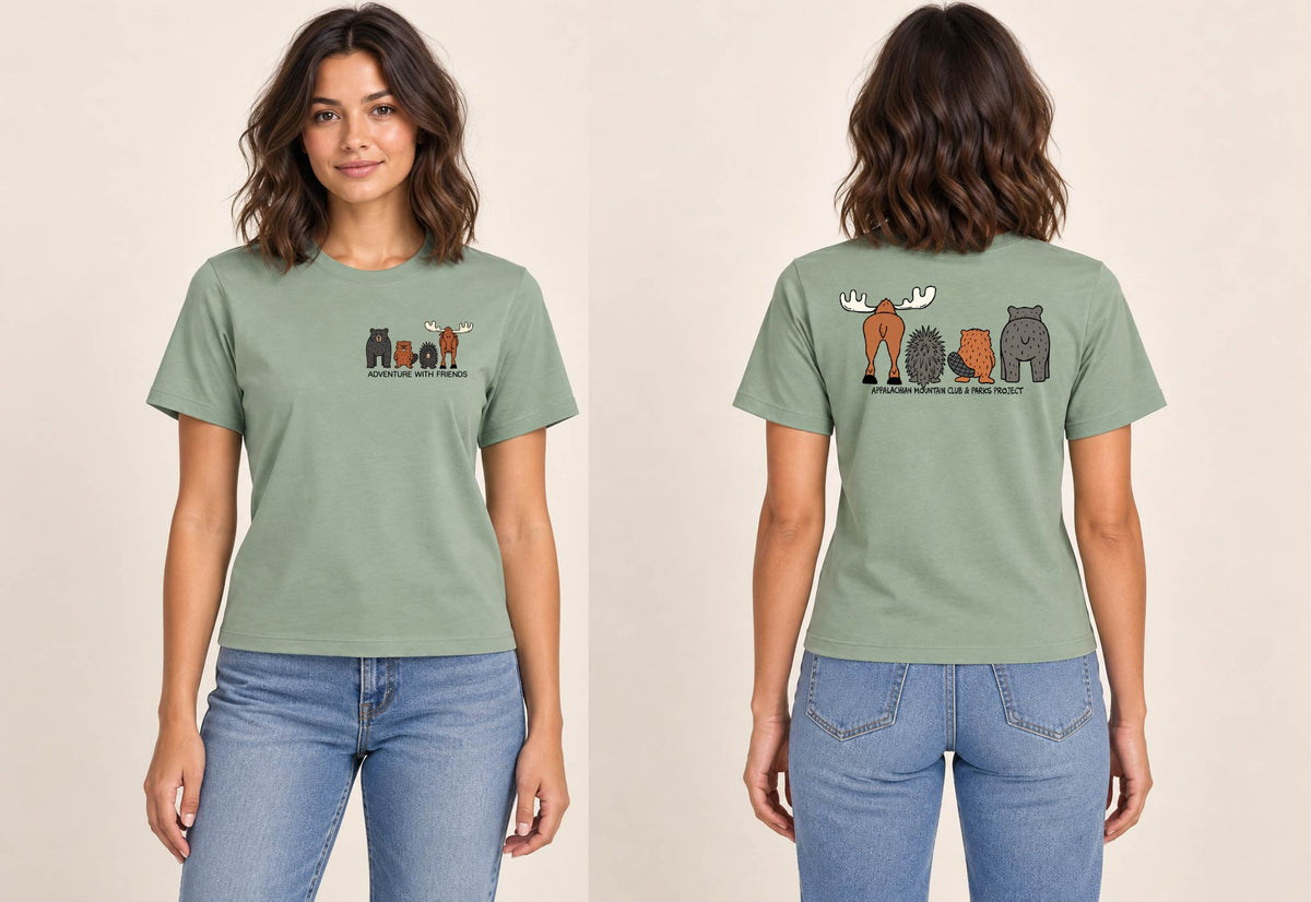 Adventure With Friends Woodland Mid-Length/Crop Tee