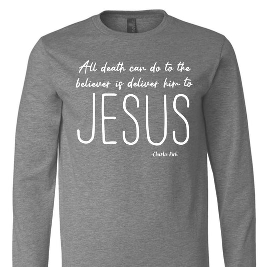 Charlie Kirk Quote Long Sleeve Tee