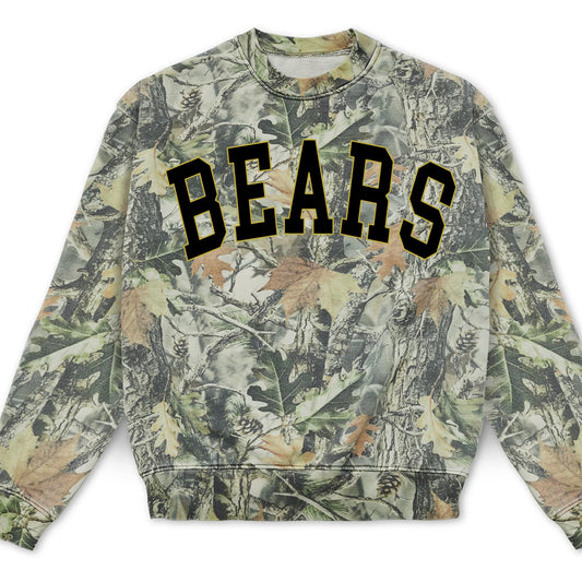 Bears Vintage Wood Camo Sweatshirt