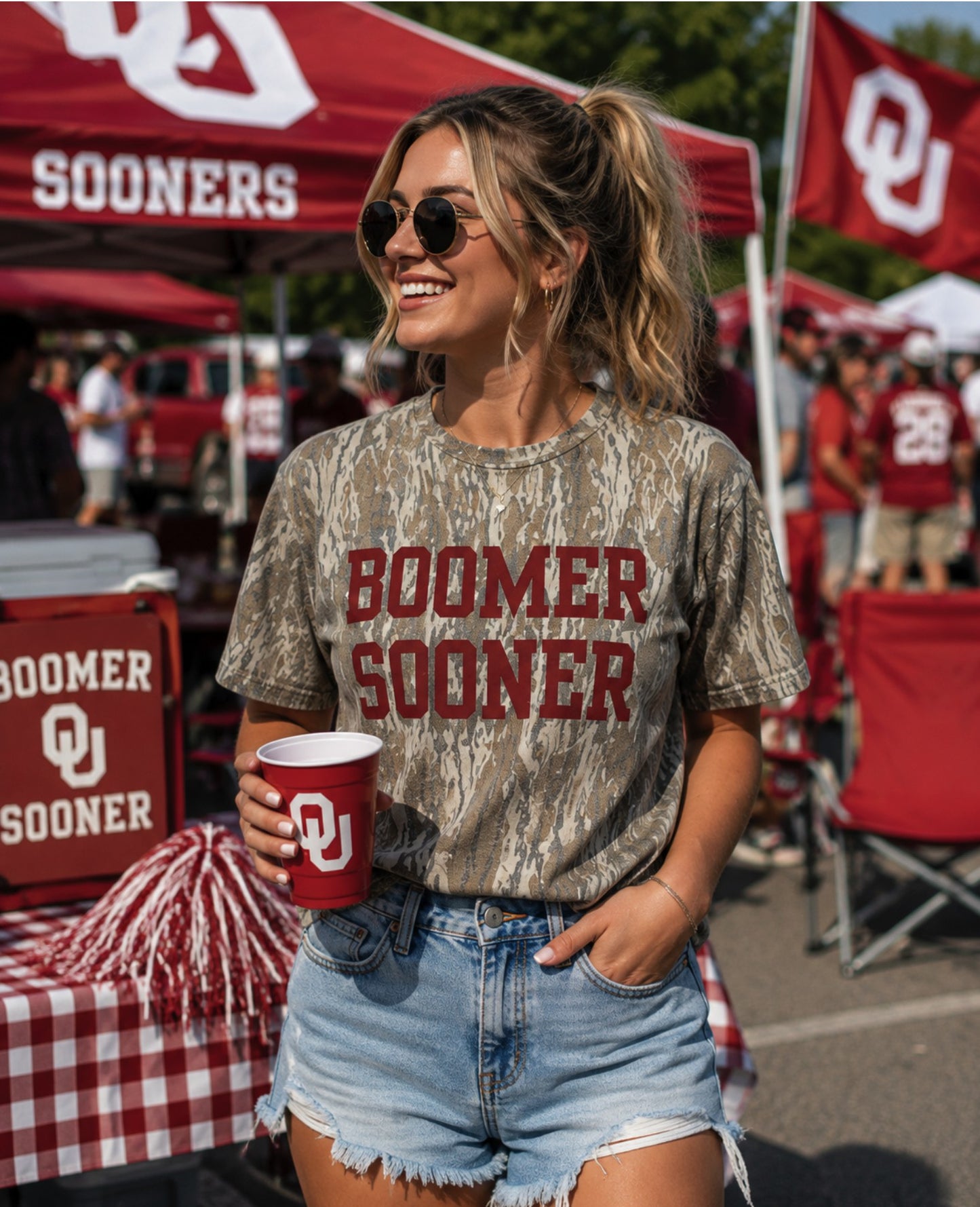 Boomer Sooner Mossy Oak Bottomland Camo Tee- PRE-ORDER
