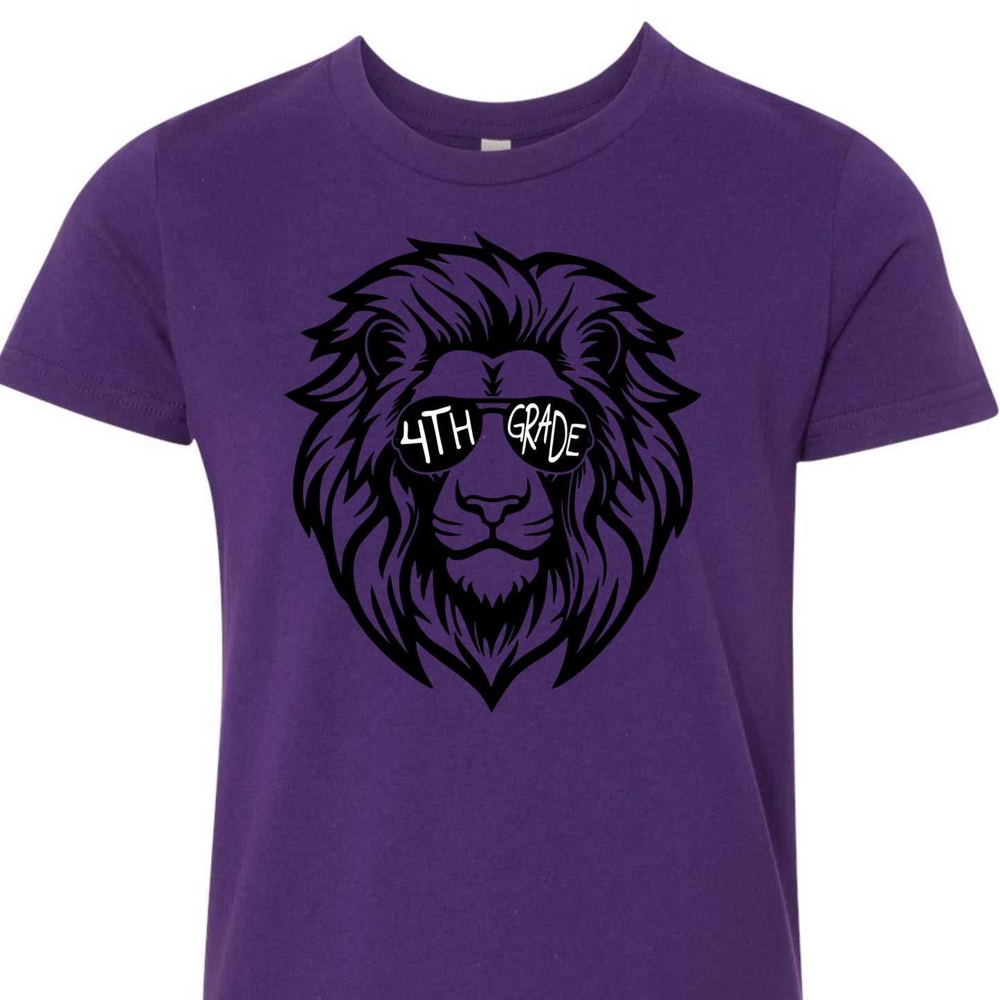 Lion Sunglasses 4th Grade Tee