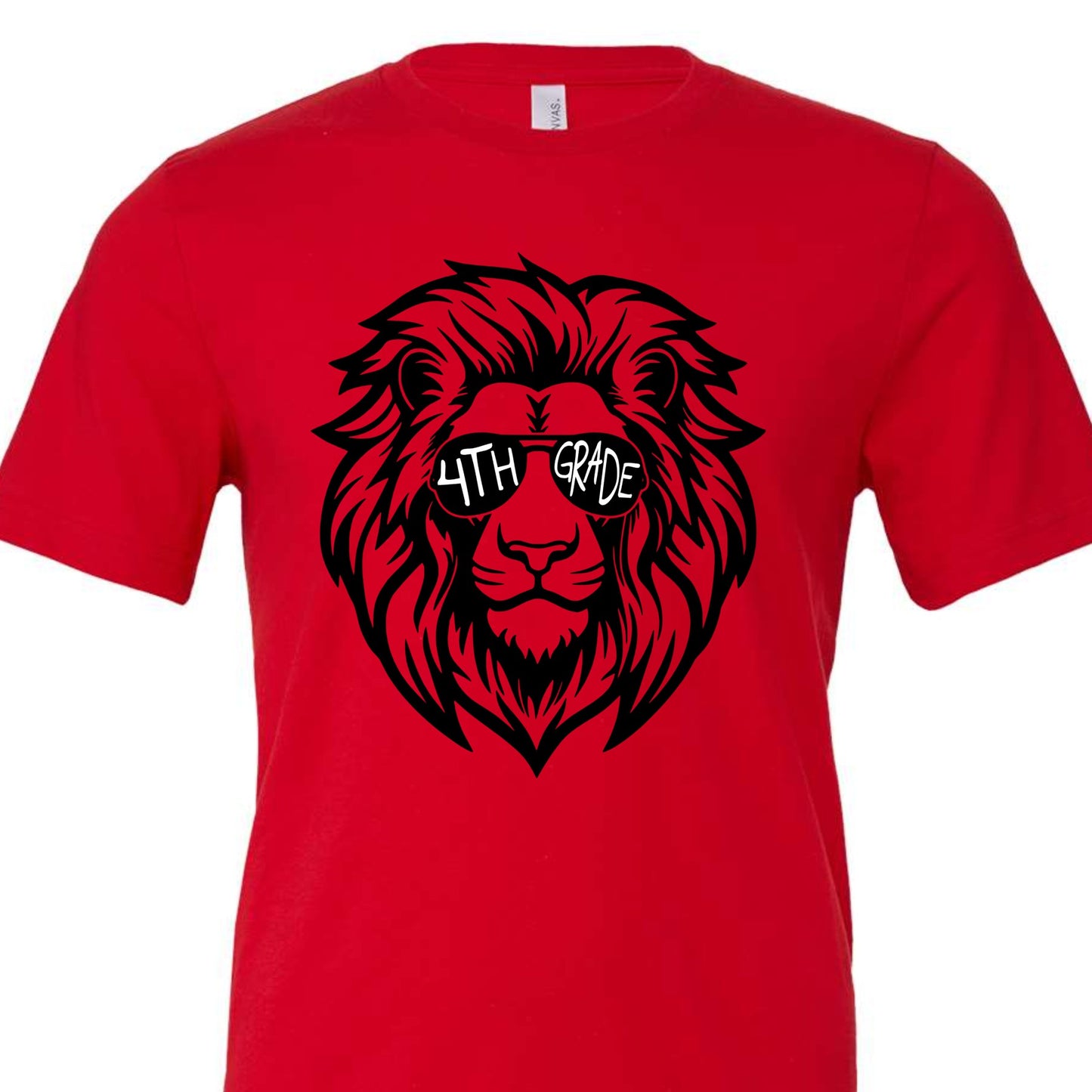 Lion Sunglasses 4th Grade Tee
