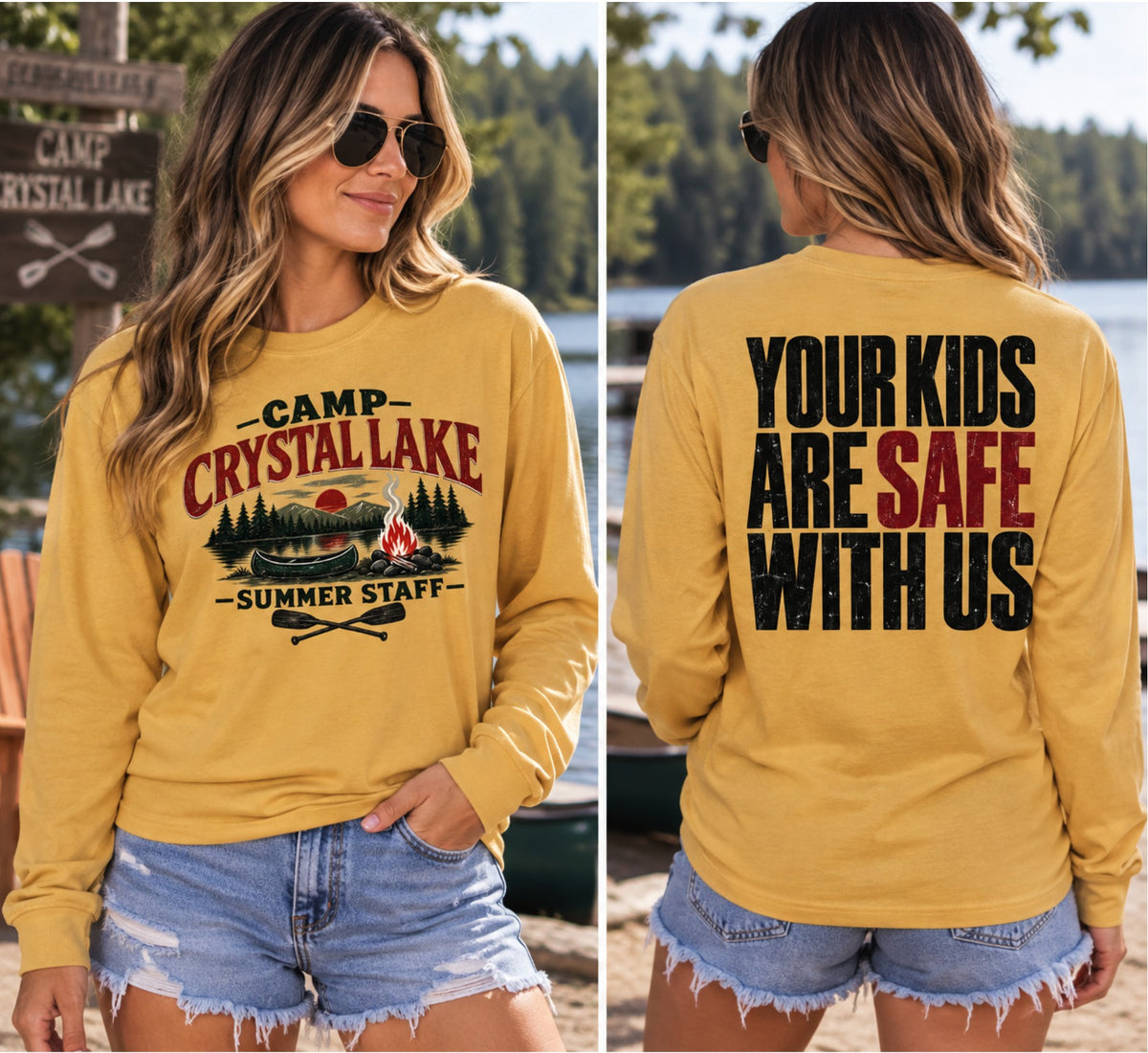 Camp Crystal Lake Long Sleeve Tee