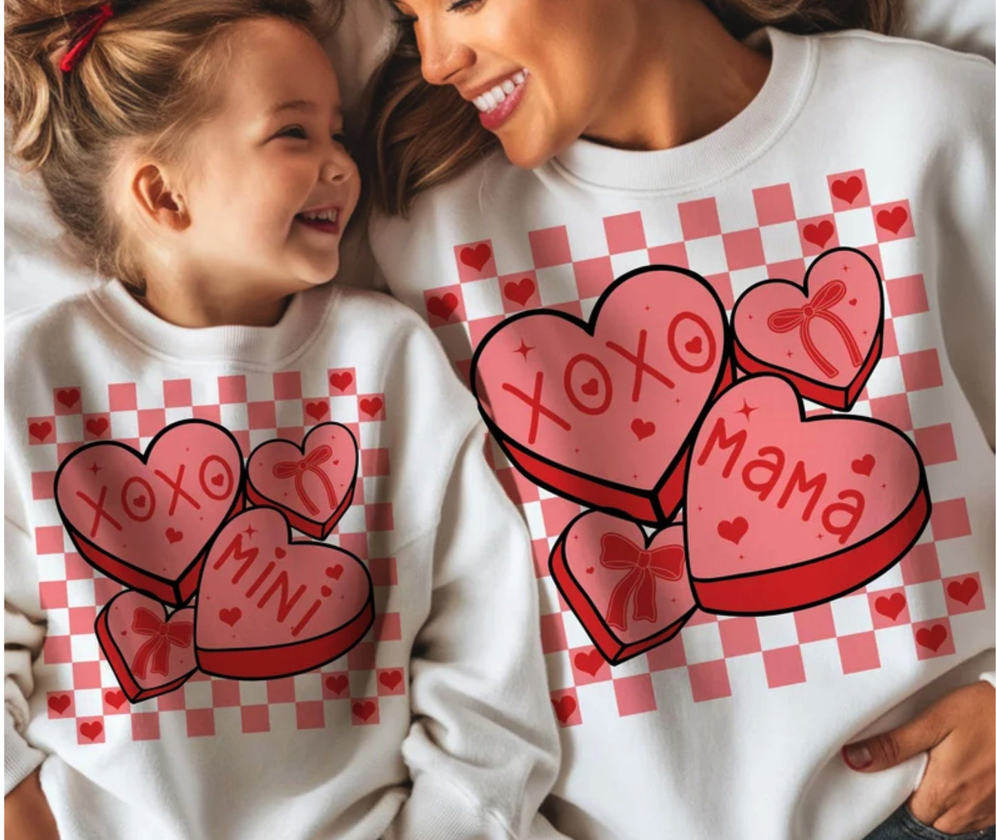 Candy Hearts Mini Crewneck