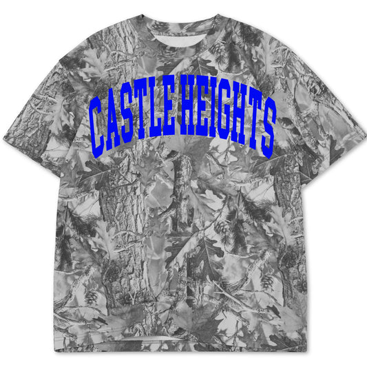 Castle Heights Vintage Gray Camo Tee