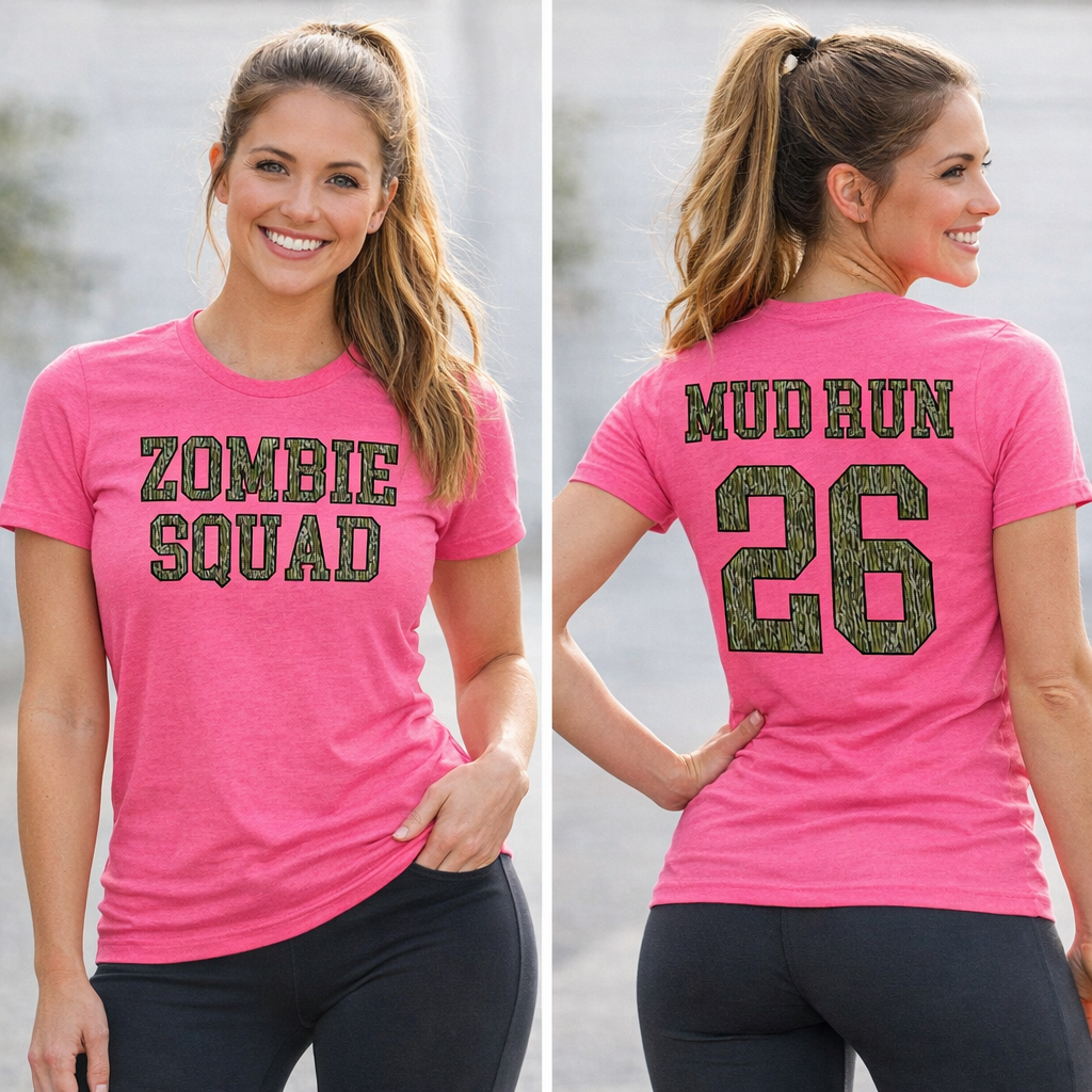 Zombie Squad Mud Run Tee