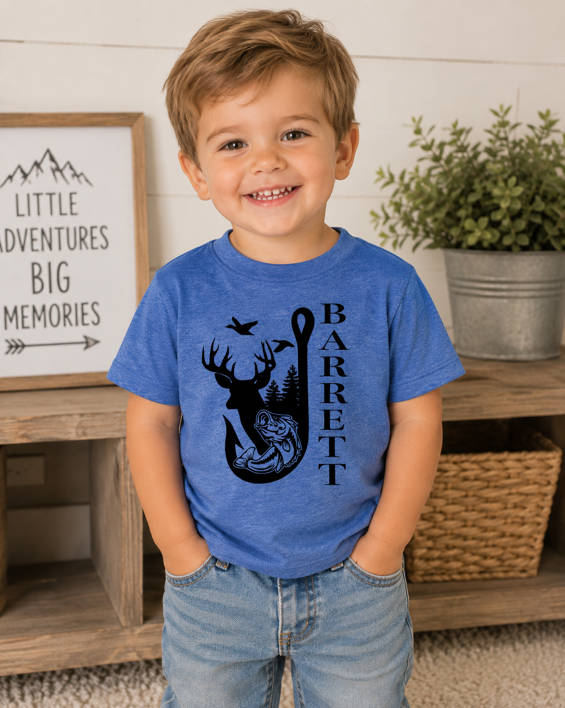Buck & Bass Personalized Tee