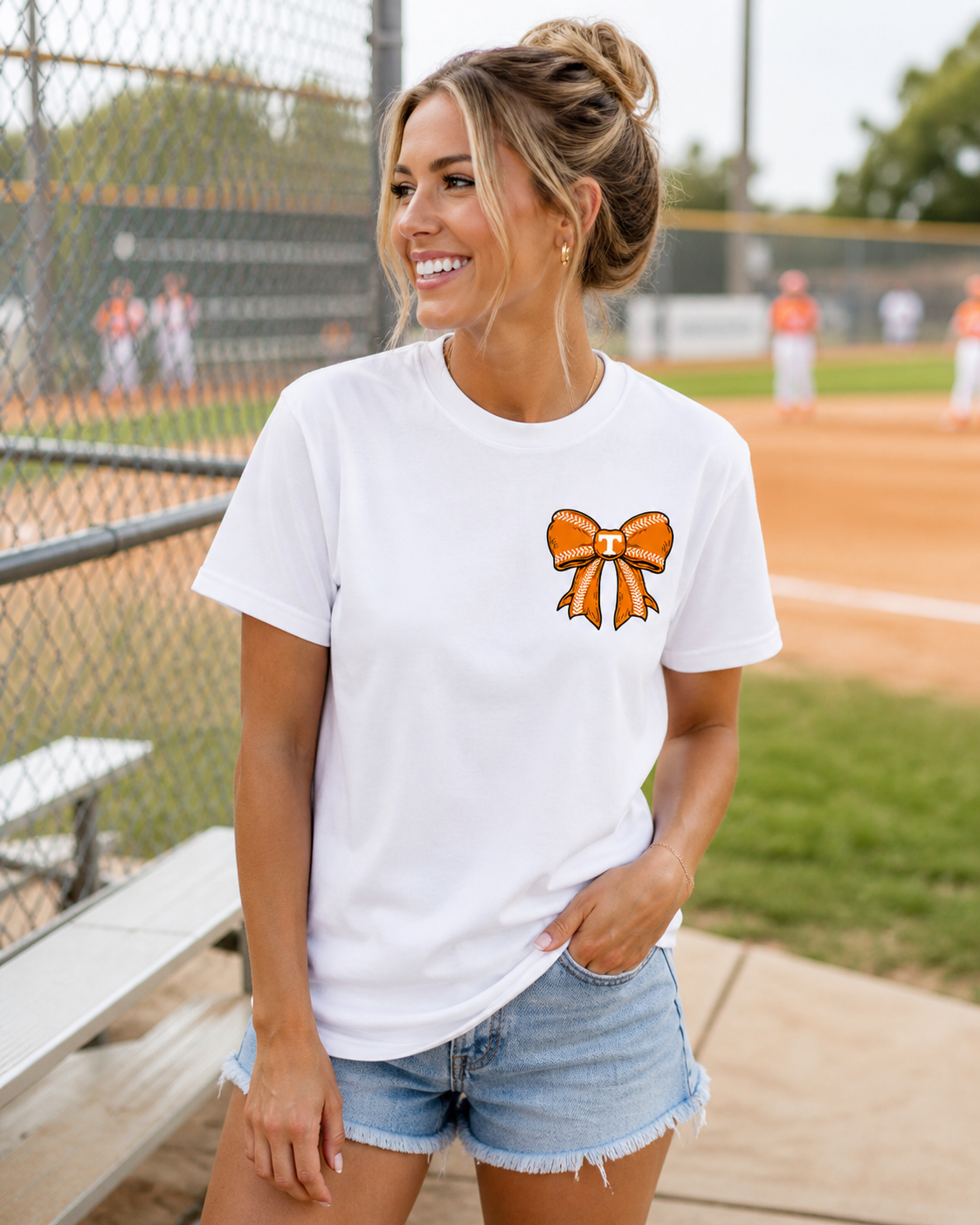 Vols Baseball Bow Tee | Tennessee Game Day Shirt