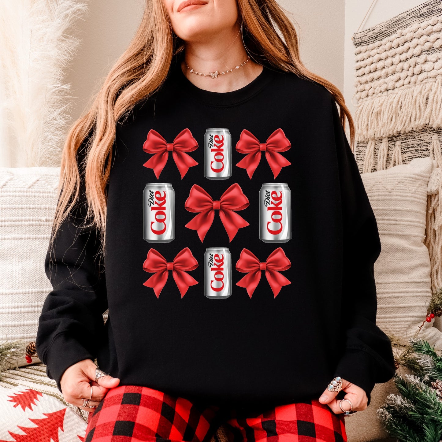 Diet Coke Bows Sweatshirt