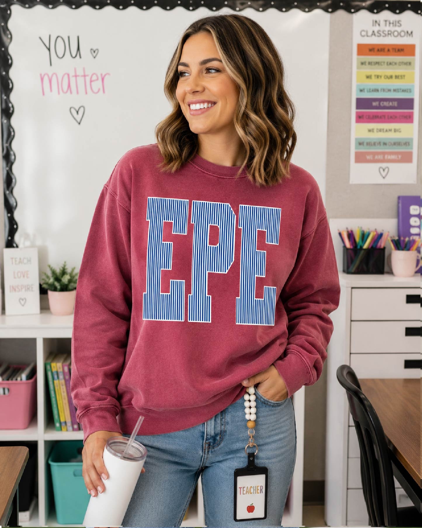 EPE Seersucker Crewneck Sweatshirt