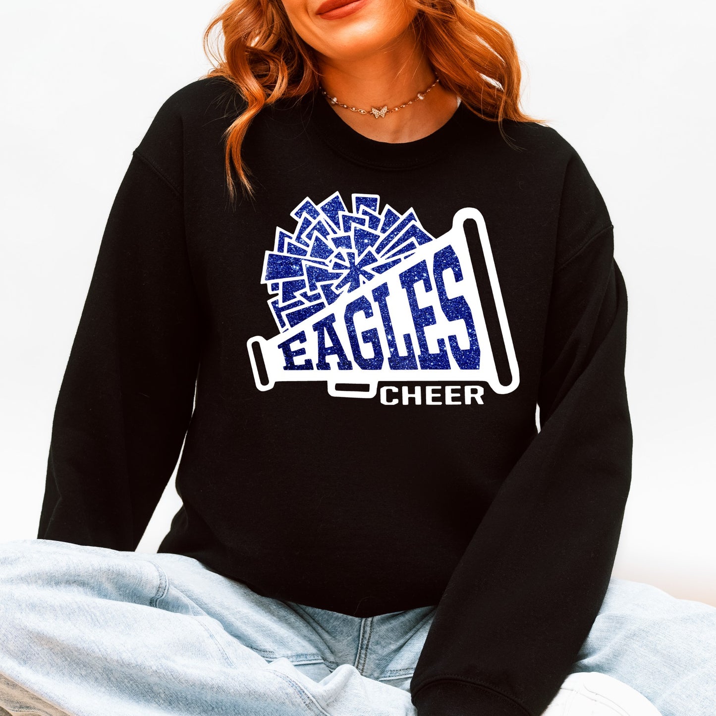 Eagles Sparkle Cheer Sweatshirt