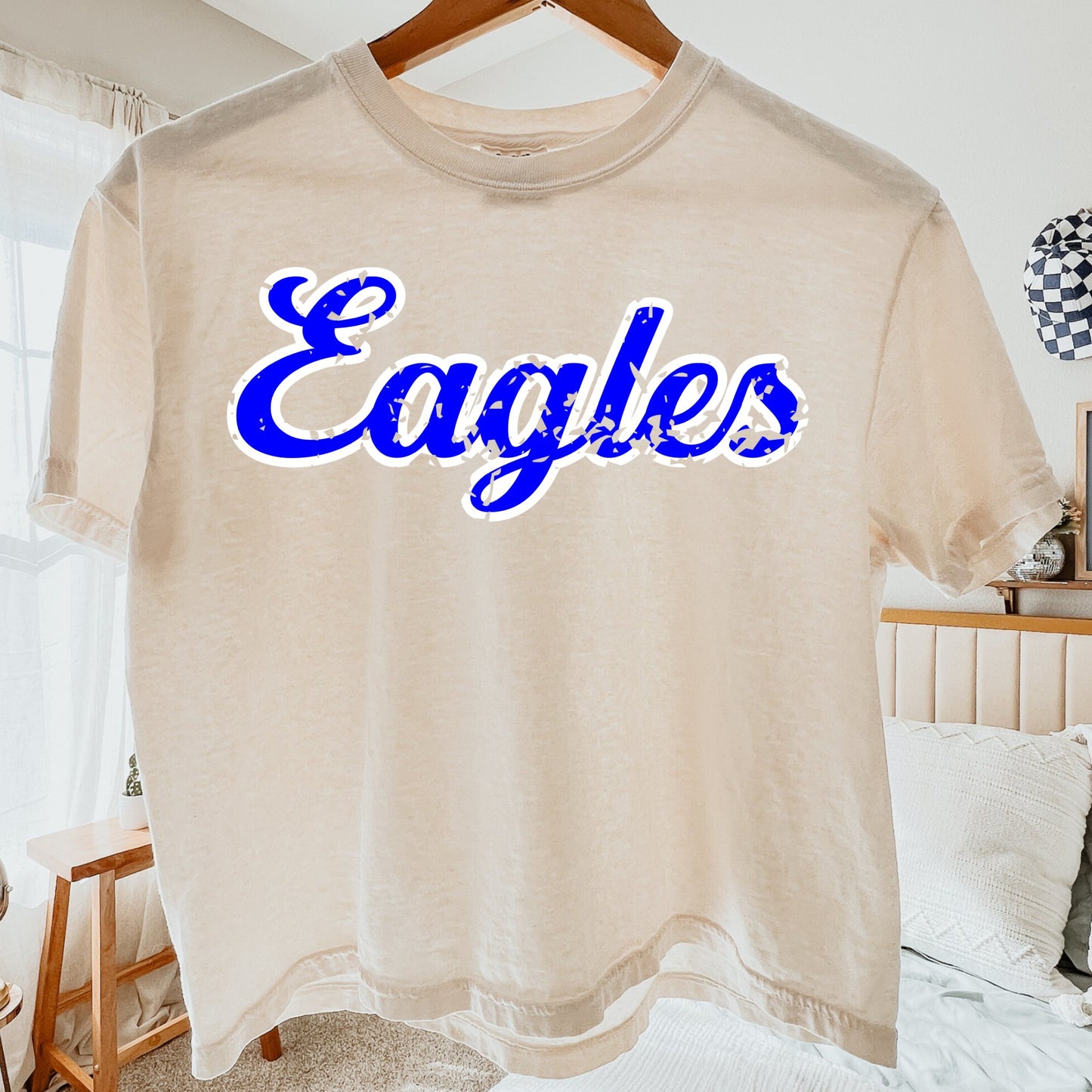 Eagles Distressed Boxy Crop Tee