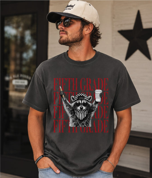 Fifth Grade Raccoon Tee