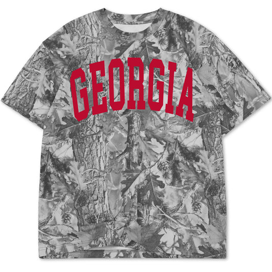 Georgia Vintage Gray Camo Tee