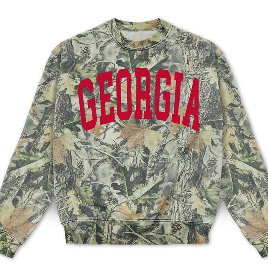 Georgia Vintage Wood Camo Sweatshirt