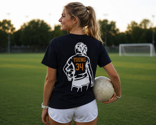 Golden Eagles Personalized Soccer Player Tee