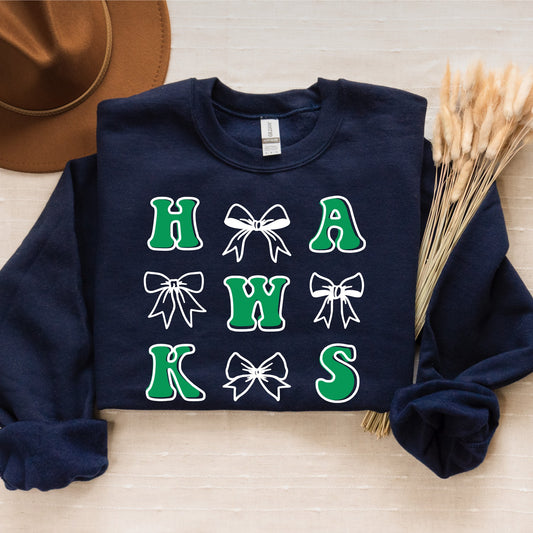 Hawks Bow Sweatshirt