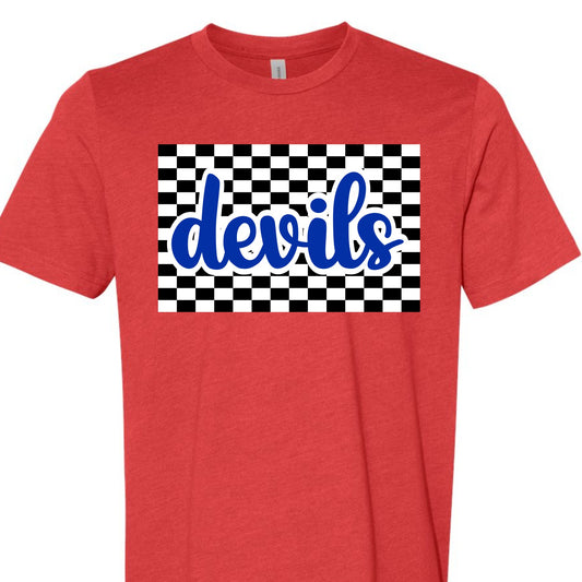 Devils Checkerboard Tee