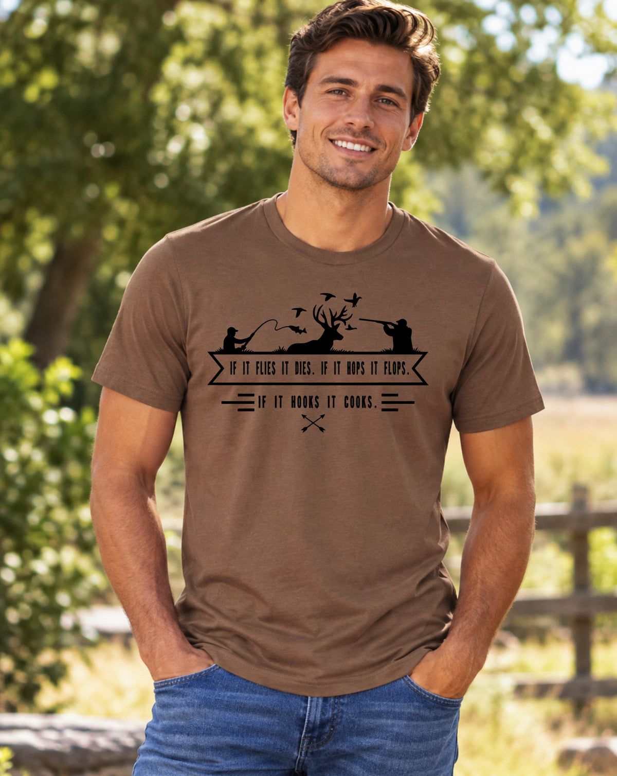 If It Flies, It Dies Hunting & Fishing Tee