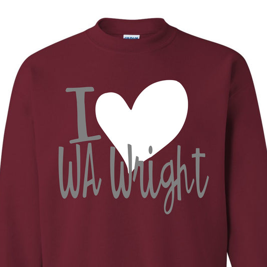 I heart WA Wright Sweatshirt