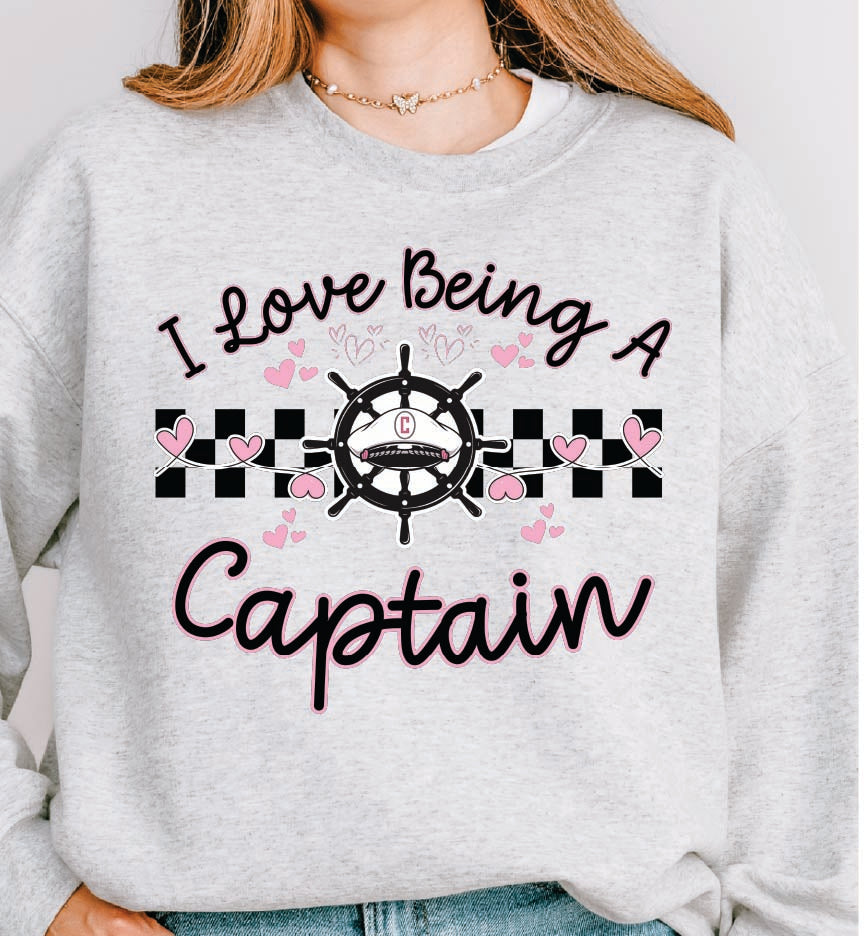 I Love Being a Captain Crewneck