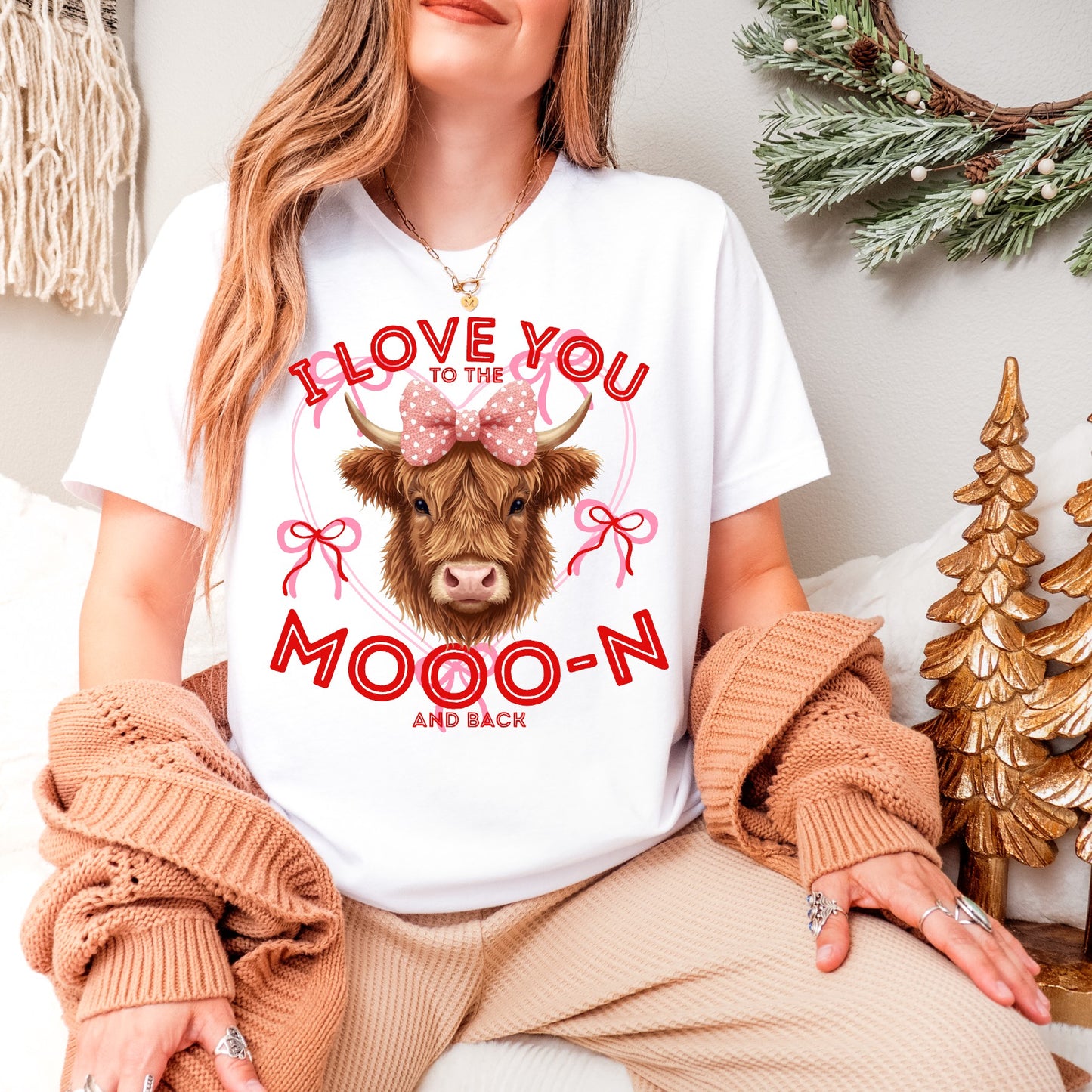 I love you to the MOOO-N and back tee
