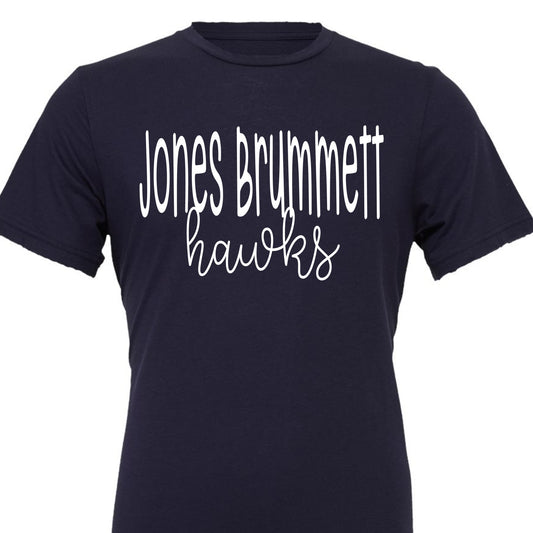 Jones Brummett Hawks Navy Tee