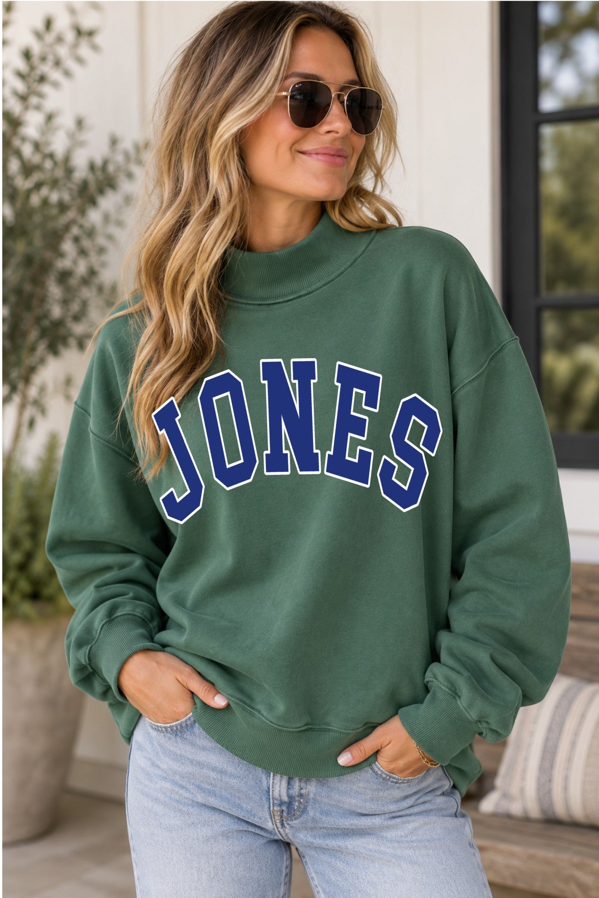 Jones Collegiate Mock Neck