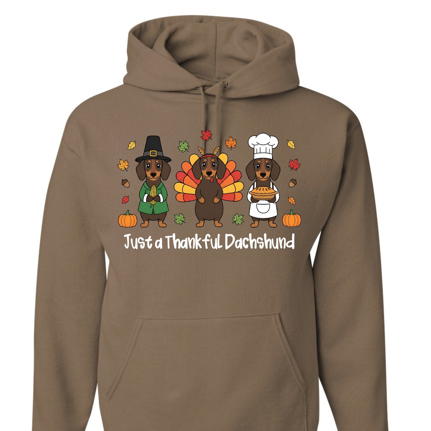 Just a thankful dachshund hoodie