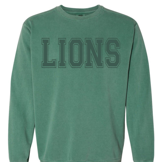 Lions Tone on Tone Comfort Colors Sweatshirt