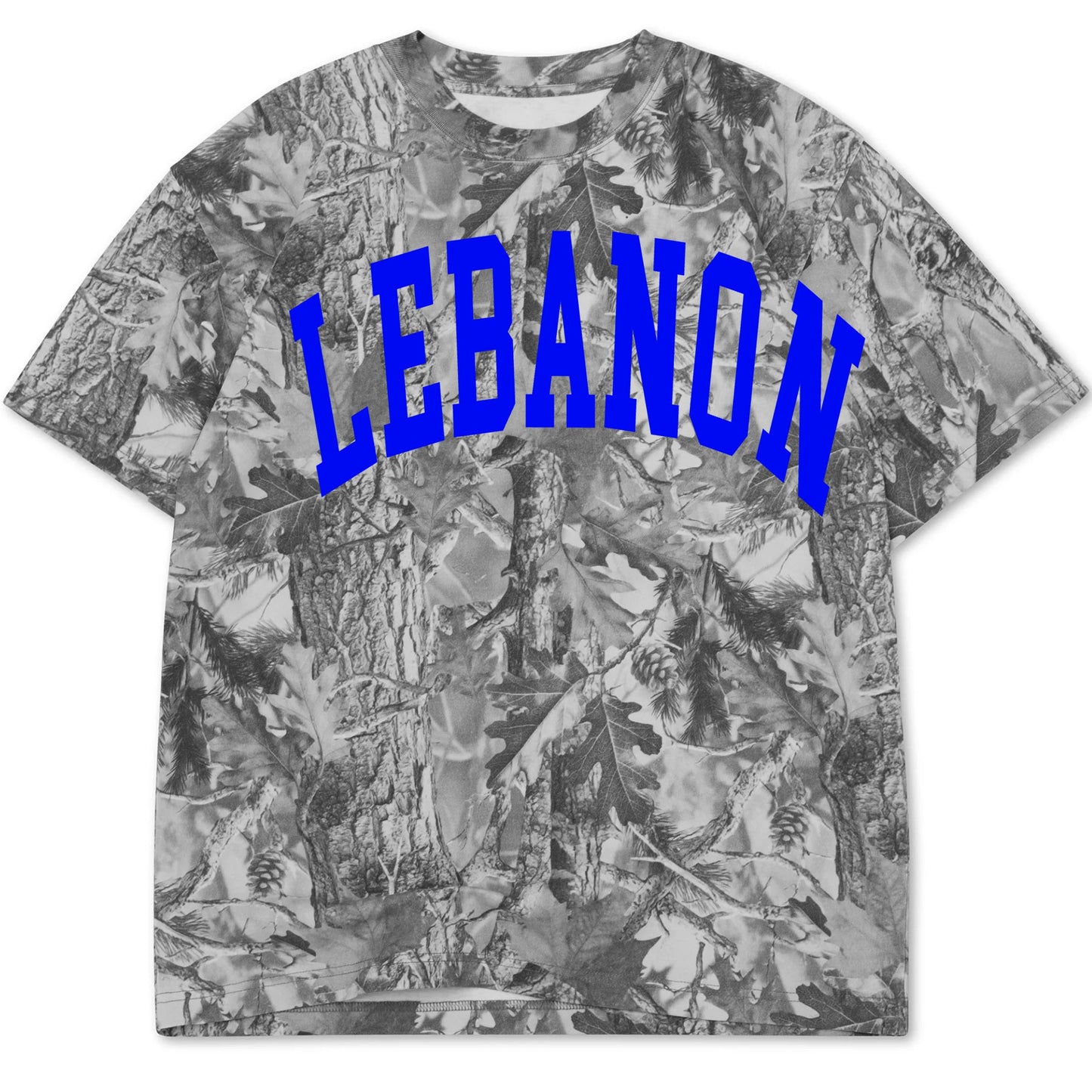 Lebanon Vintage Gray Camo Tee