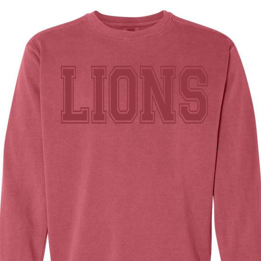 Lions Tone on Tone Comfort Colors Sweatshirt