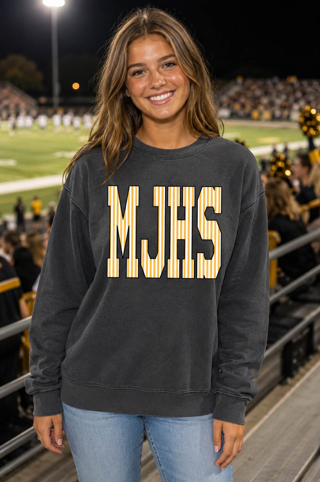 MJHS Seersucker Crewneck Sweatshirt