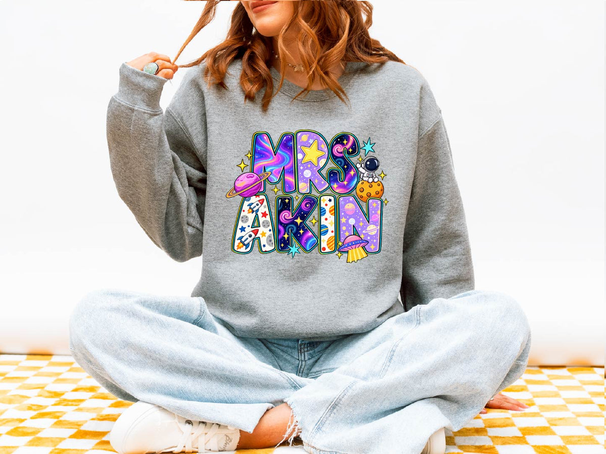 Personalized Galaxy Teacher Sweatshirt