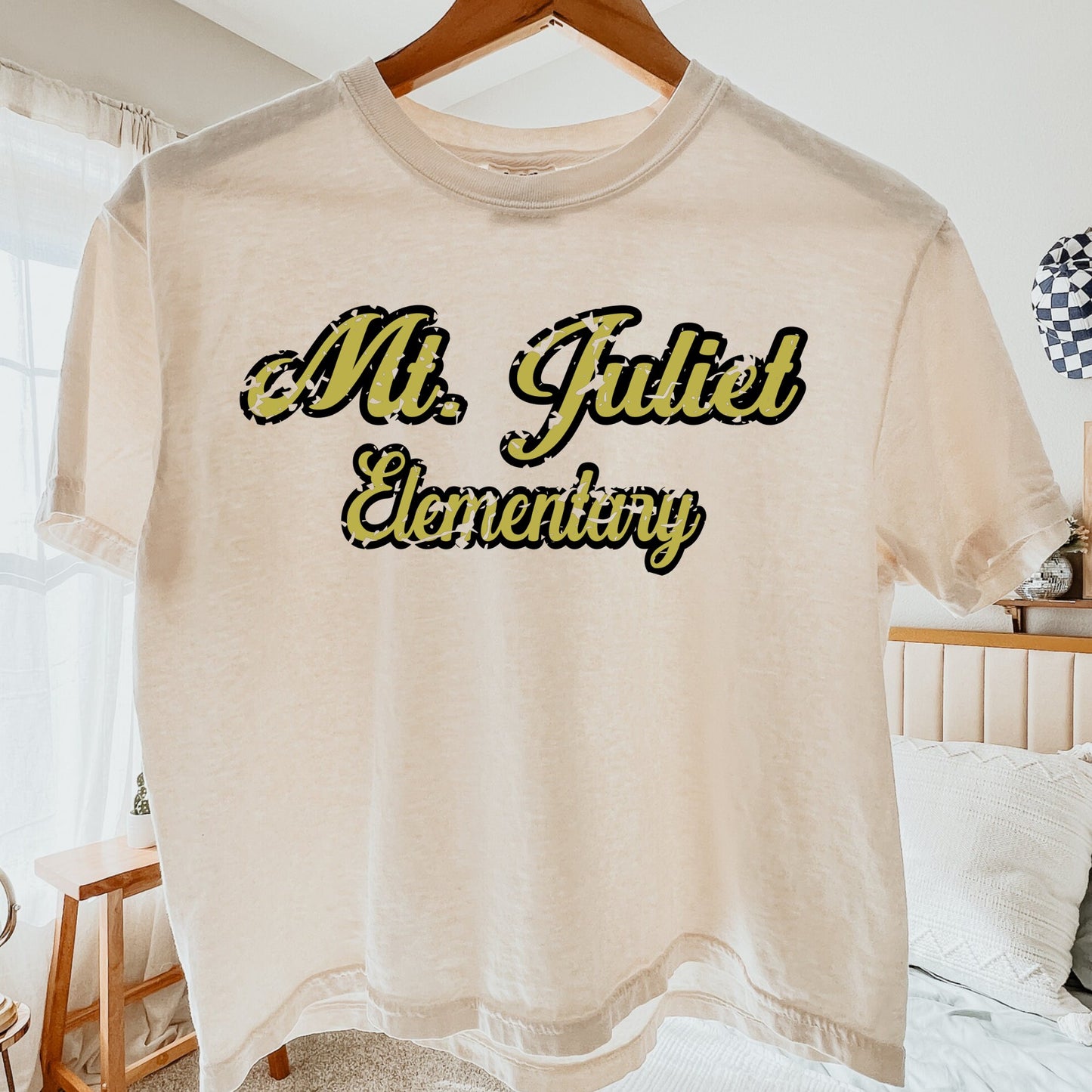 Mt Juliet Elementary Distressed Boxy Crop Tee