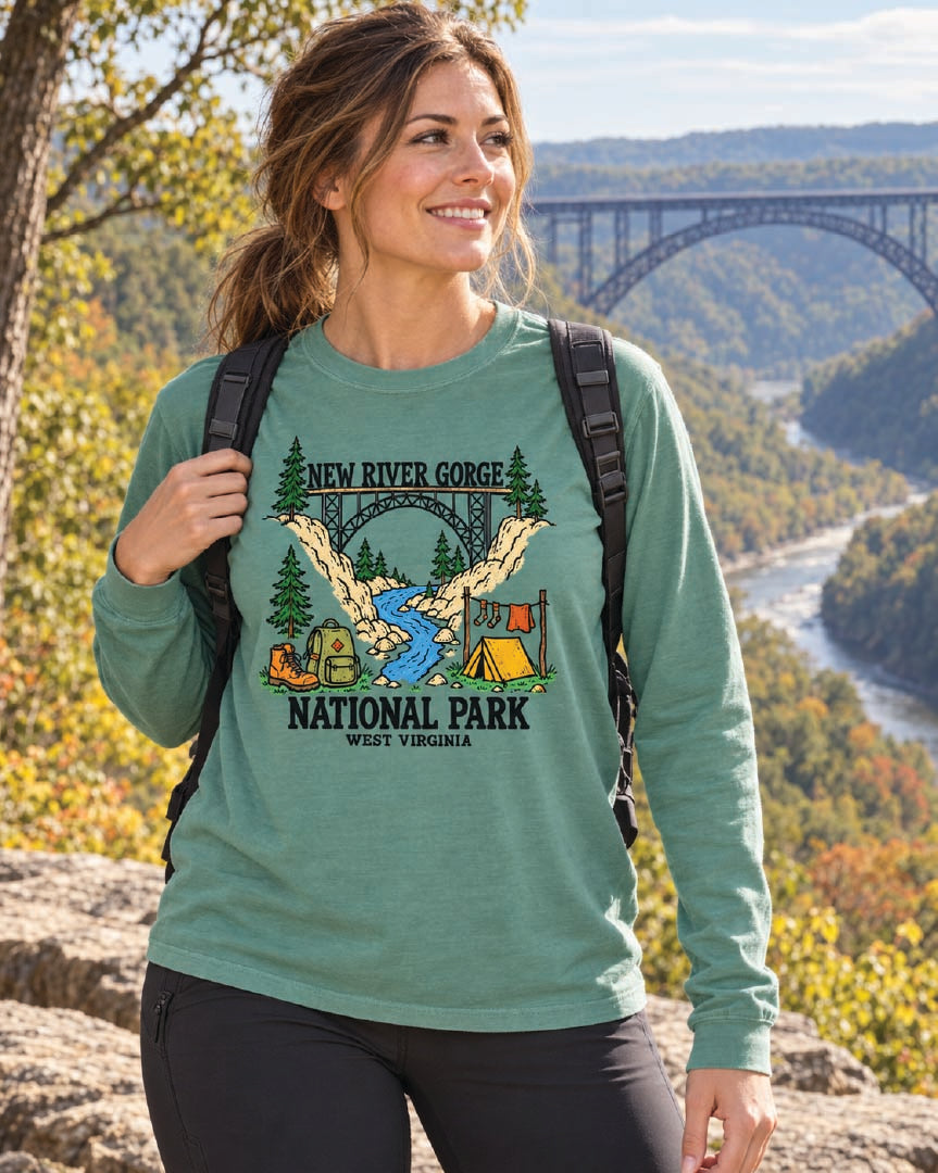 New River Gorge National Parks Long Sleeve Tee