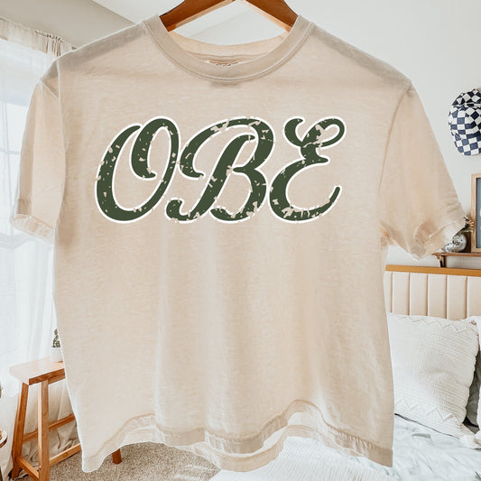 OBE Distressed Boxy Crop Tee