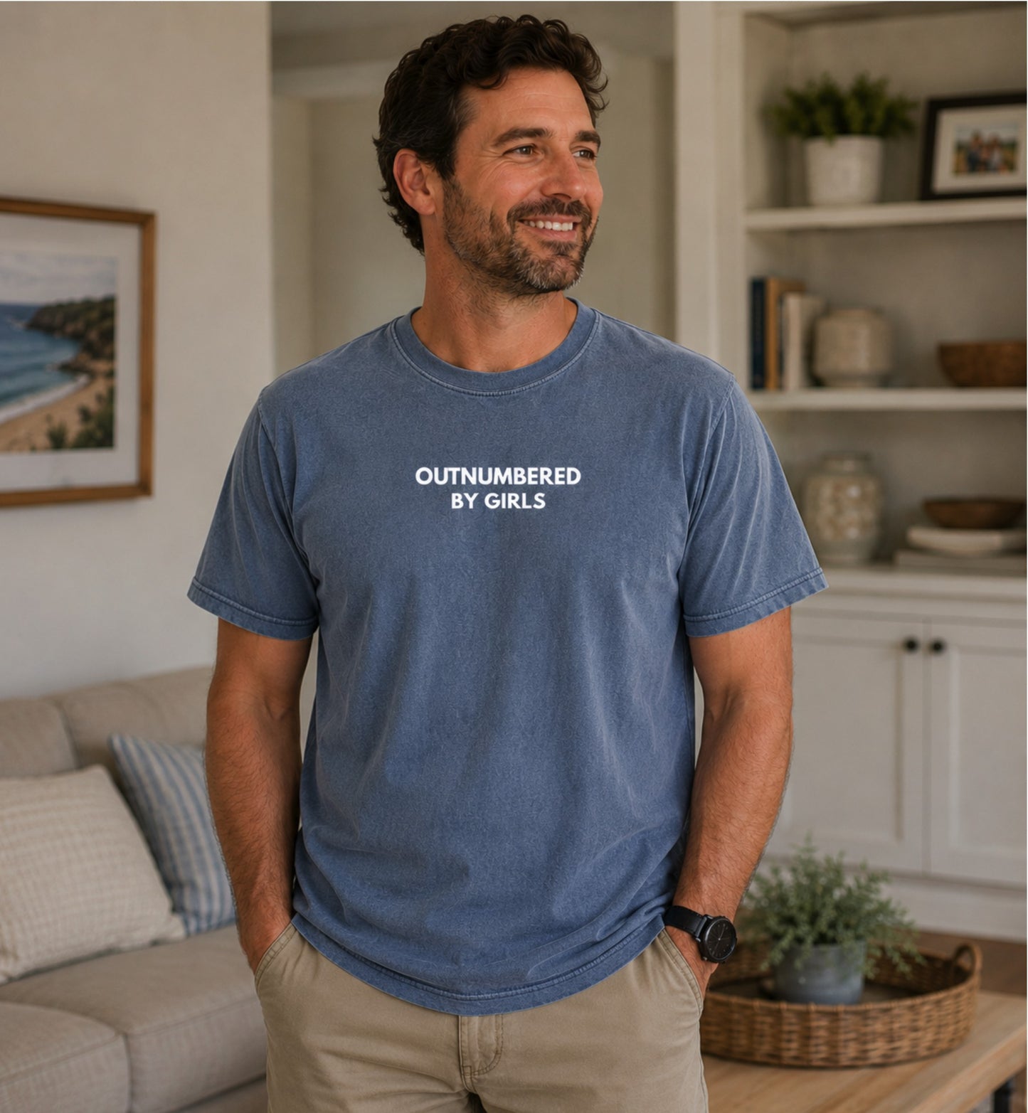 Outnumbered by Girls Tee