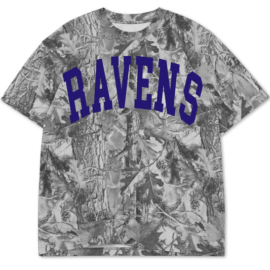Ravens Vintage Gray Camo Tee