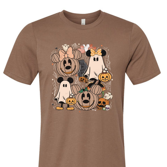 Retro Mouse Halloween Ghost Tee
