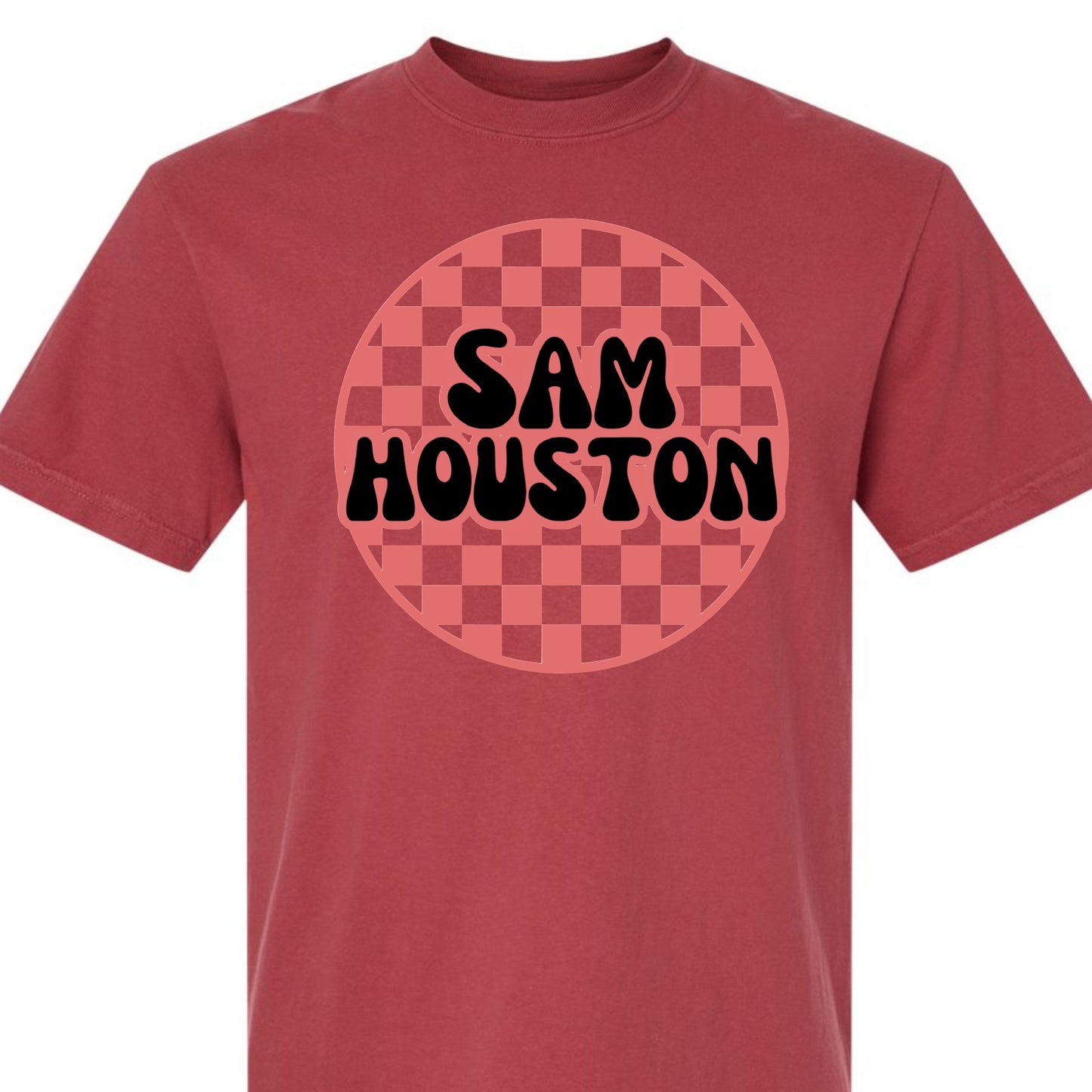 Sam Houston Retro Checkered Tee