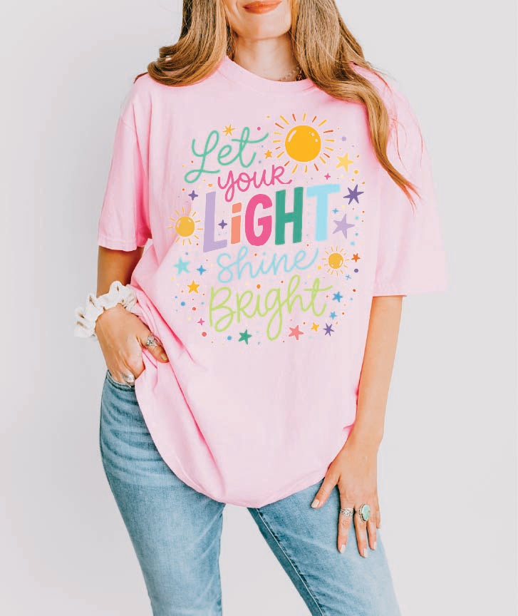 Let your light shine bright tee
