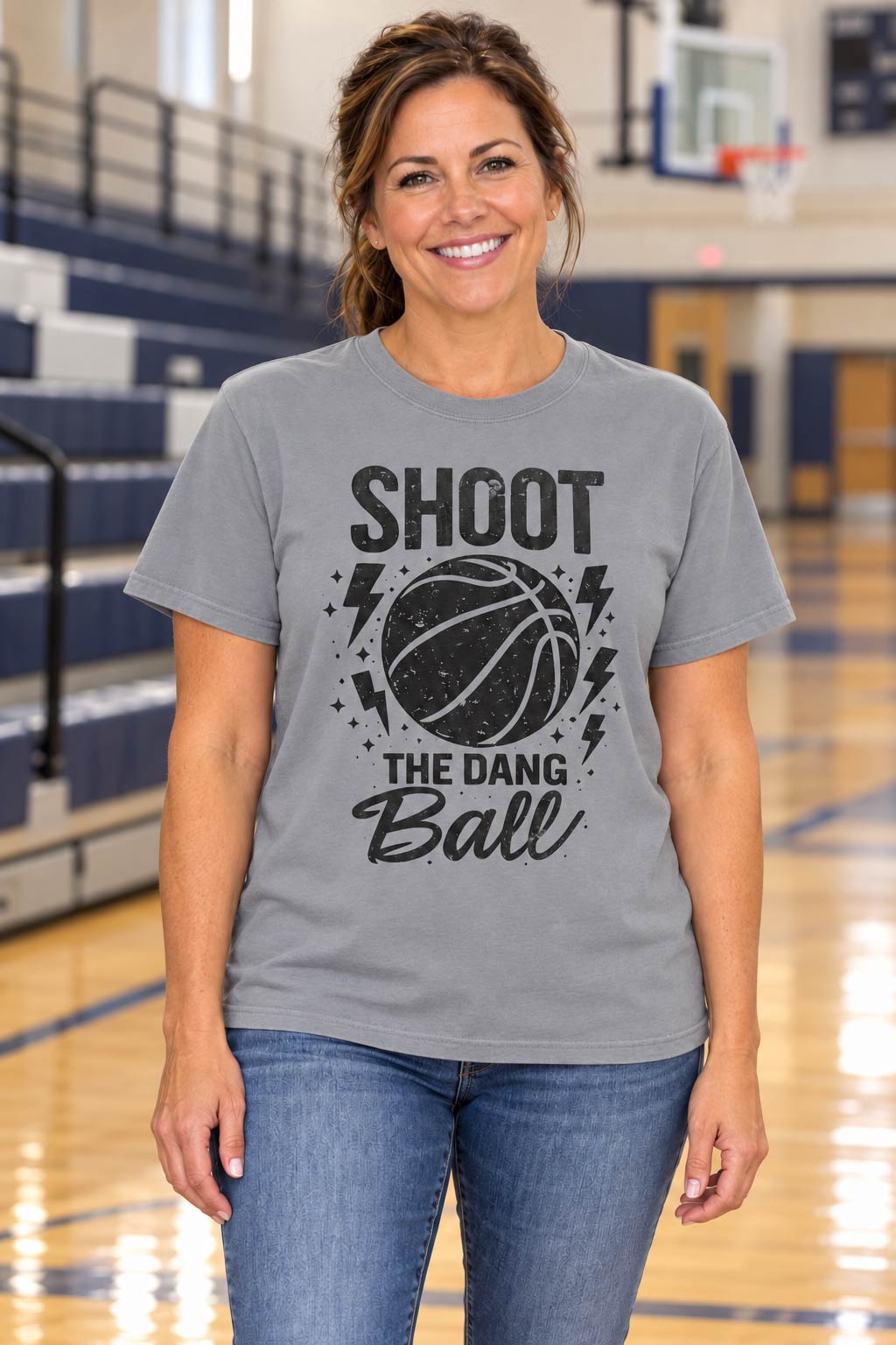 Shoot the Dang Ball Basketball Tee