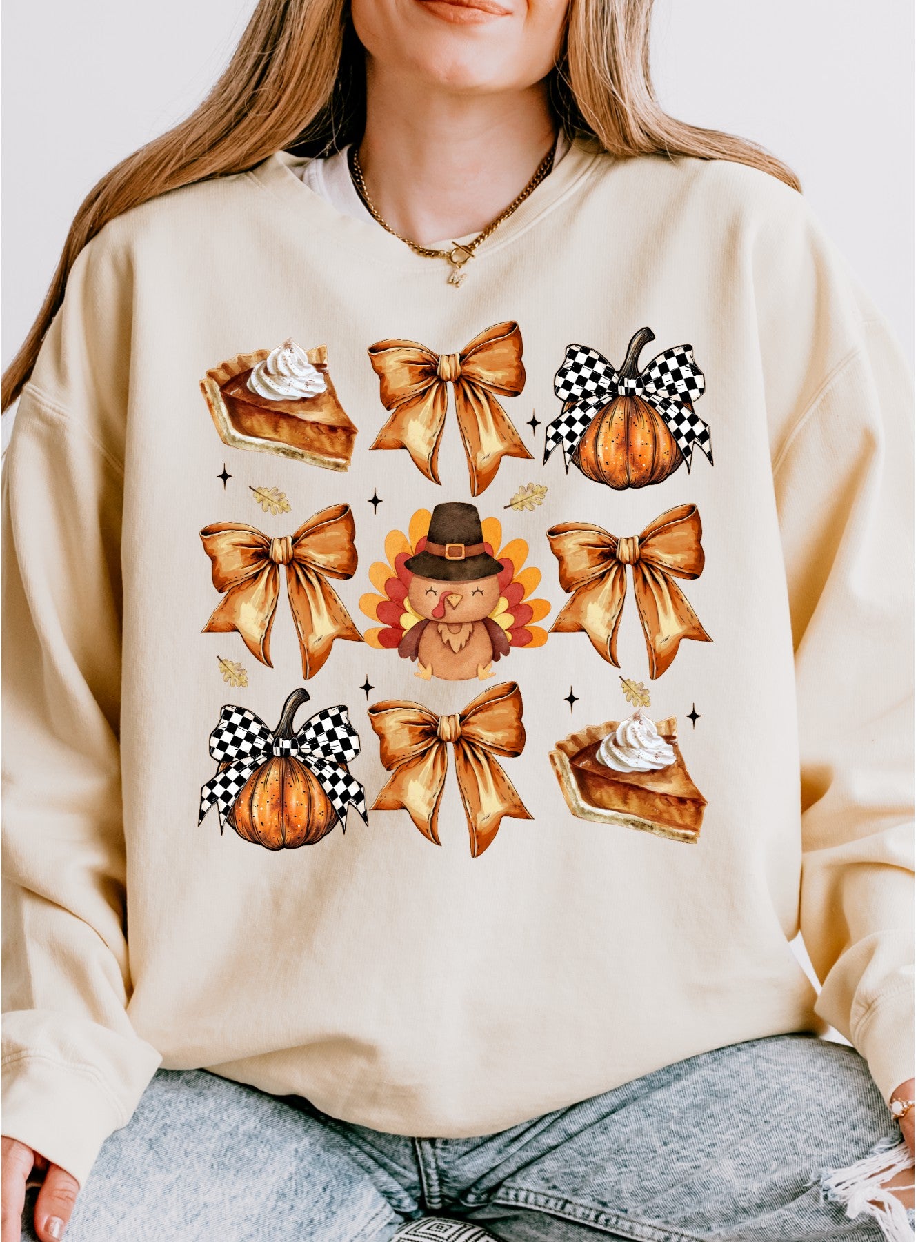 Thanksgiving Coquette Comfort Colors Sweatshirt