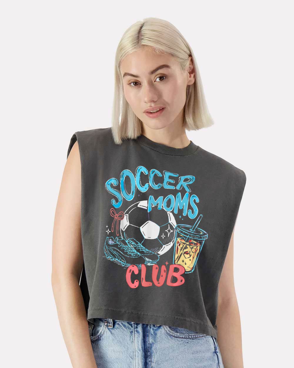 Soccer Moms Club Muscle Tee
