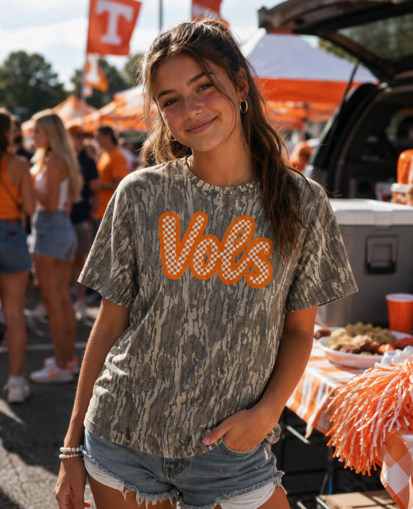Vols Tailgate Tee - Mossy Oak Bottomland Camo PRE-ORDER