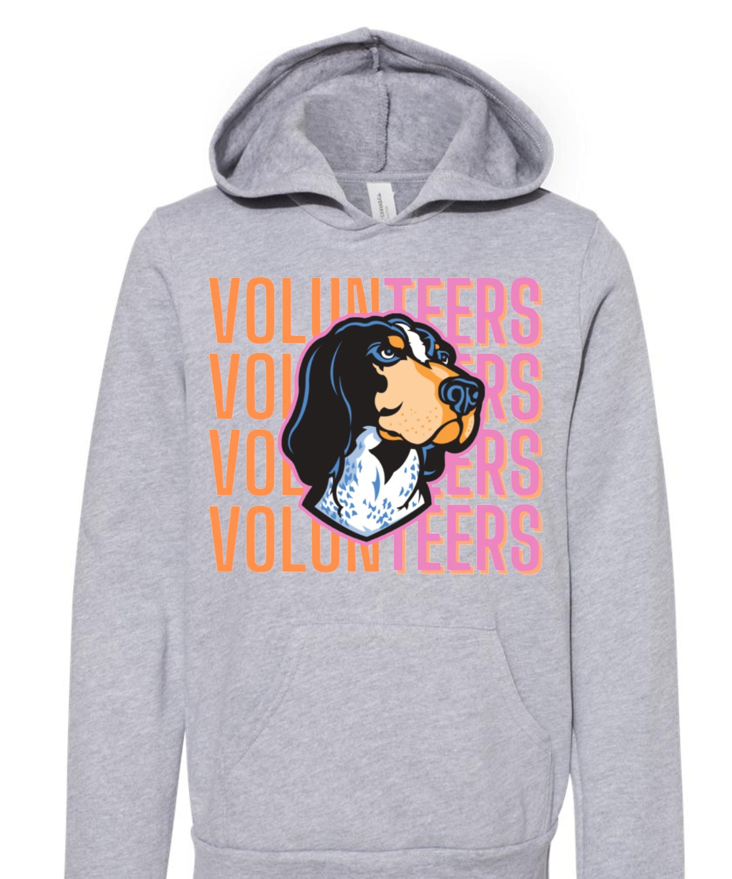 Pink & Orange Volunteers Hoodie