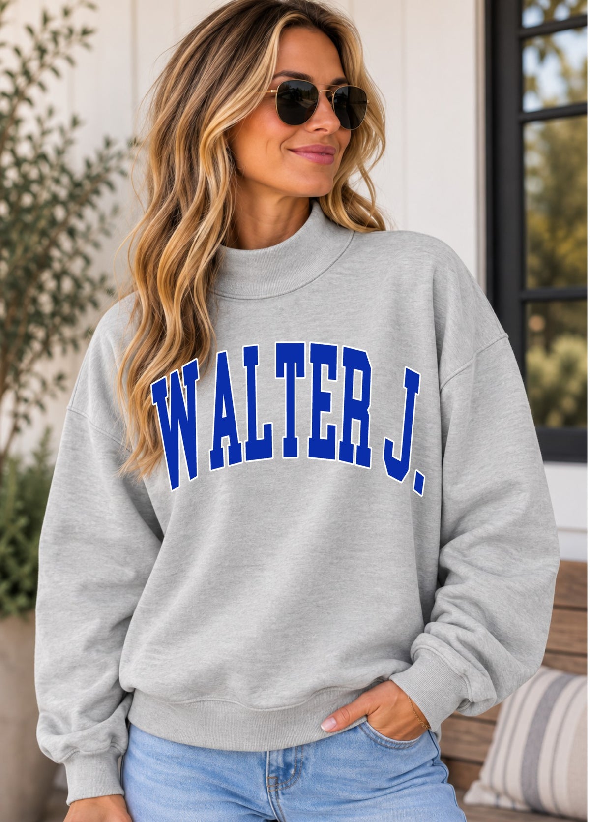 Walter J. Collegiate Mock Neck