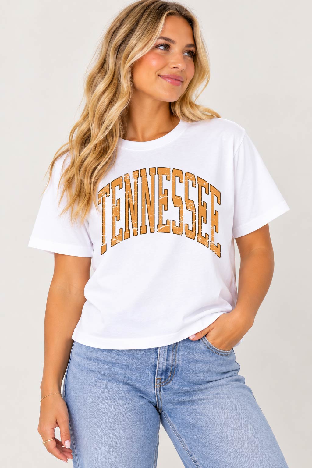 Tennessee Distressed Crop Tee
